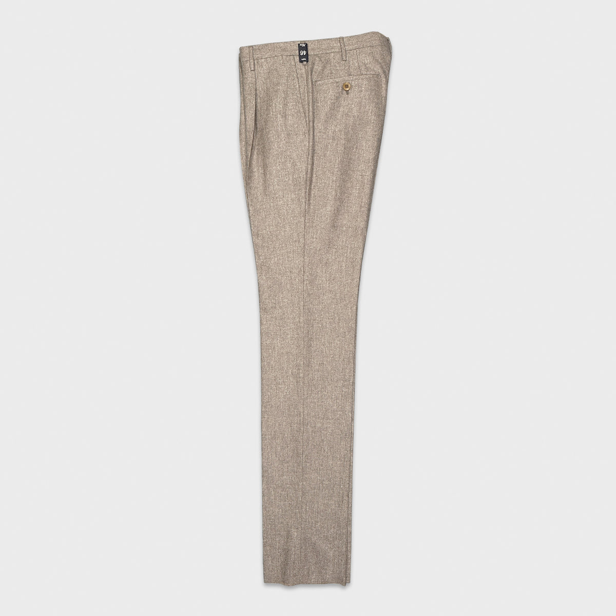 Sand Beige Flannel Wool Pants Rota Tailoring since 1962