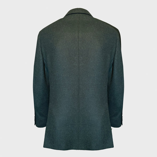 Tailoring jacket Caruso made in Italy exclusive for Wools Boutique Uomo Geneva. Discover the elegance of this men's green jacket in tweed fabric for your formal outfits.