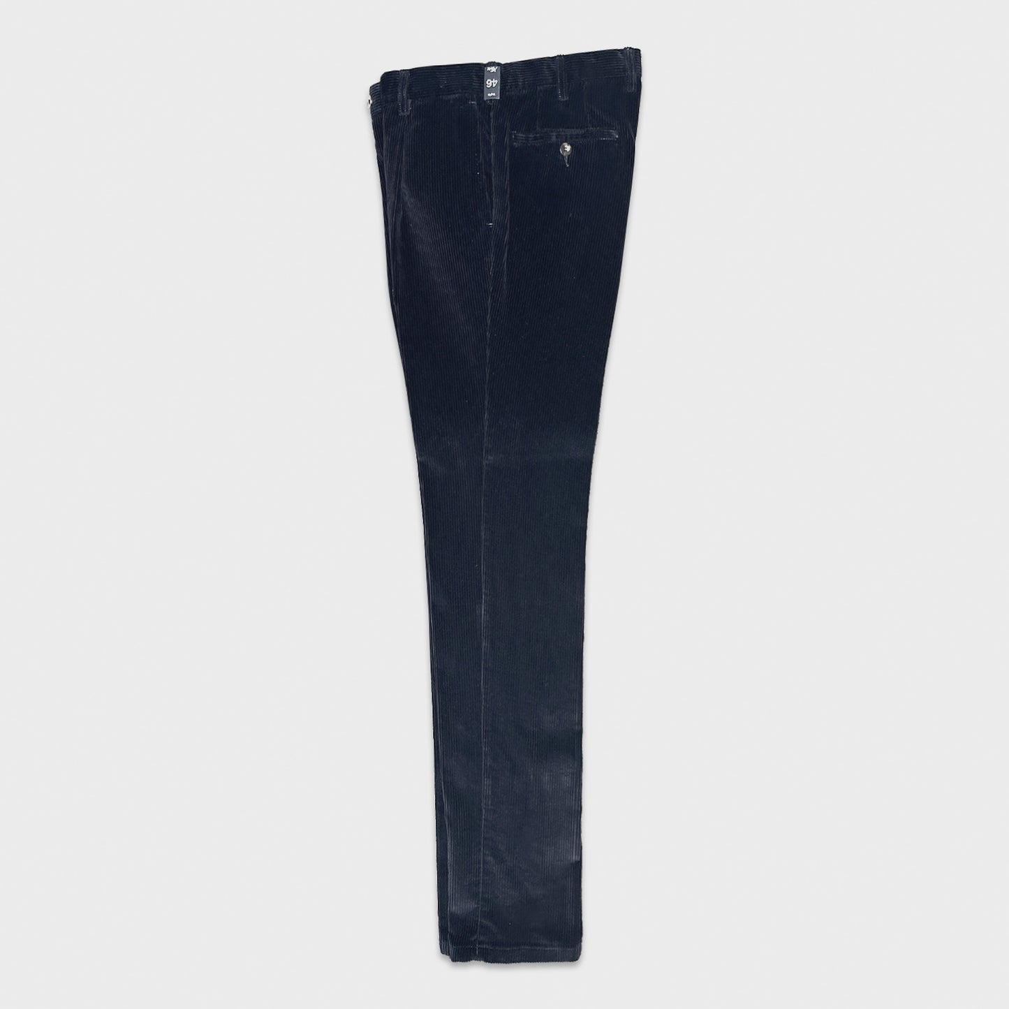 Navy Blue Corduroy Cotton Tailoring Pants Wools Boutique Uomo Geneve