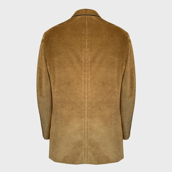 The honey yellow corduroy jacket is a must-have for the men who seeks elegance and comfort. Made in Italy by Caruso exclusively for Wools Boutique Uomo Geneve, regular classic fit drop 7, lined inside.