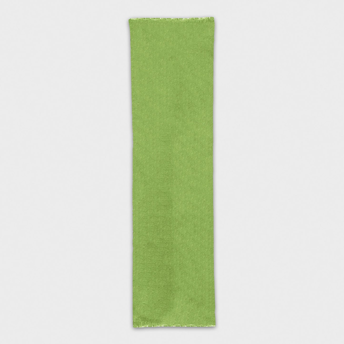 Discover the lime green cashmere scarf, exclusively crafted in Italy. Shop this luxurious mono color scarf at Wools Boutique Uomo in Geneva.