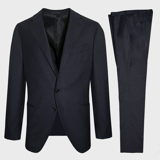 Tailored Wool Suit Blue Boheme Caruso for Autumn Winter