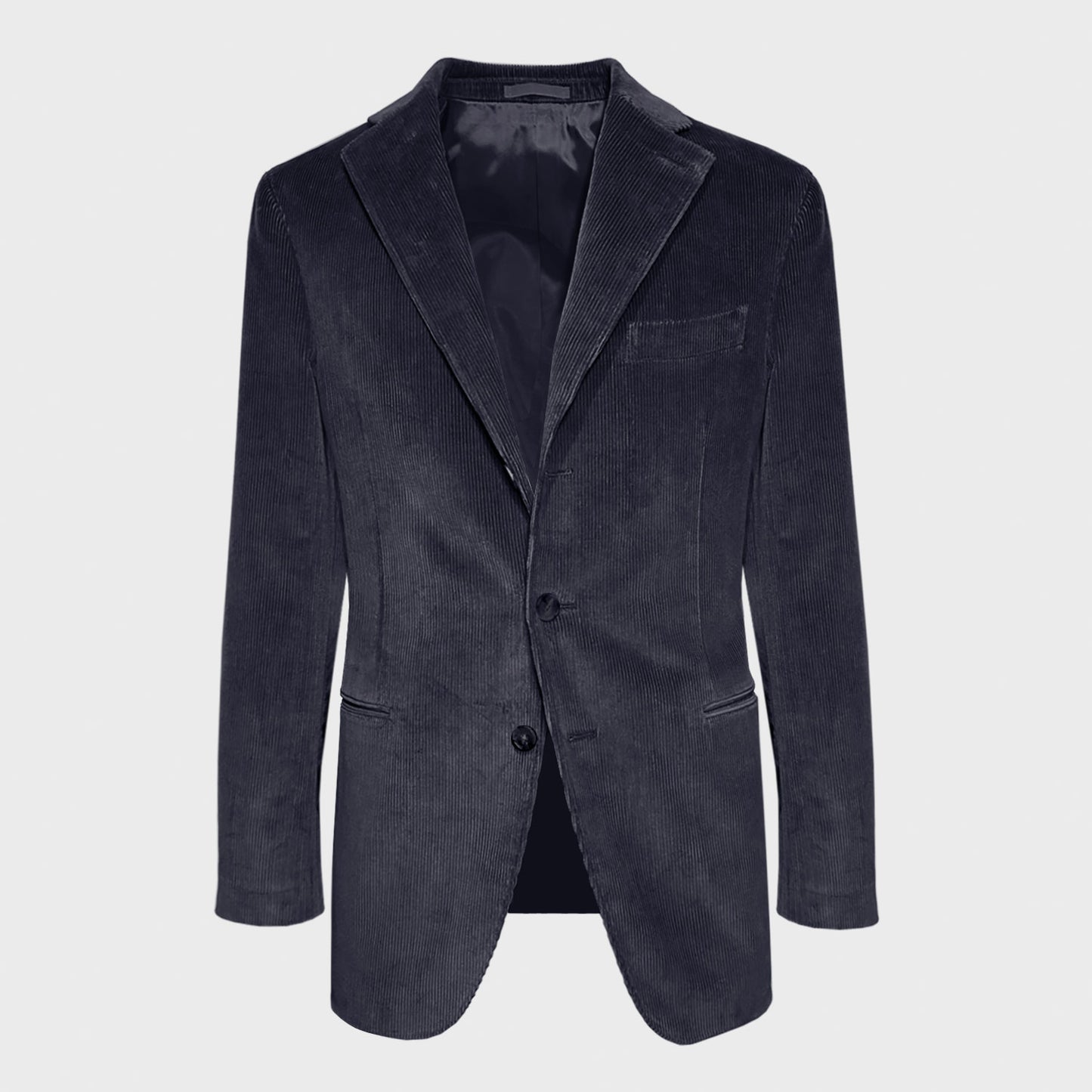 Navy Blue Corduroy Tailoring Jacket Caruso