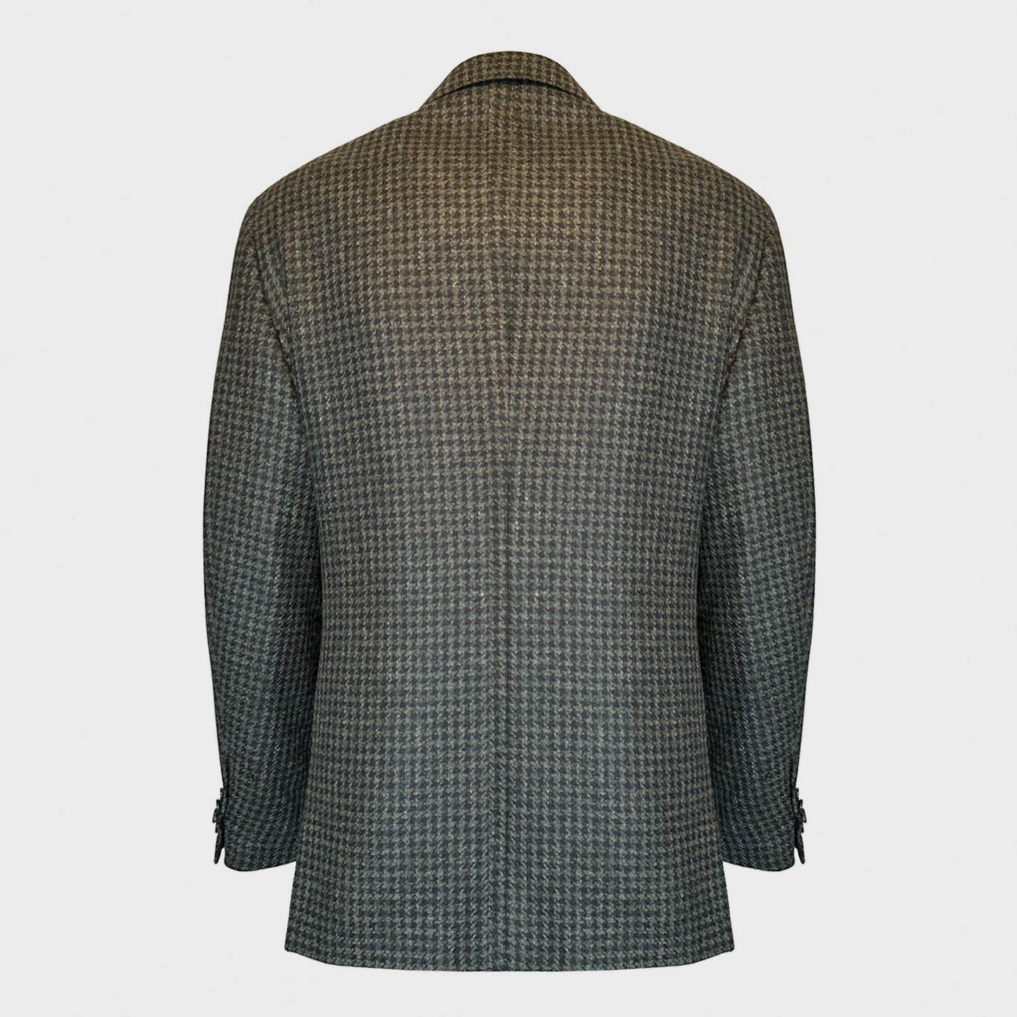 Tailoring jacket Caruso made in Italy exclusive for Wools Boutique Uomo Geneva. Discover the elegance of this jacket pied de poule pattern tweed fabric with muddy colors for your formal outfits.