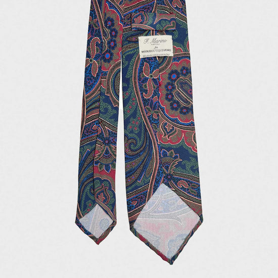 Discover the handmade silk tie with exclusive paisley pattern multicolor, made in Italy, visit the tie shop Wools Boutique Uomo in Geneva